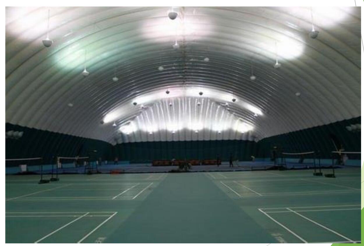 充气膜结构体育场馆内景